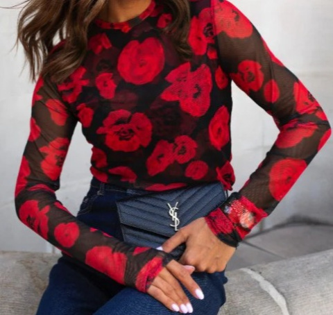 Bluzka tiulowa BLAKE - Rose Bluzka tiulowa BLAKE - Rose